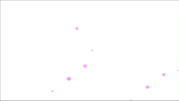ハートふわふわ背景エフェクト　配信 & 動画 を彩るエフェクト　OBS用