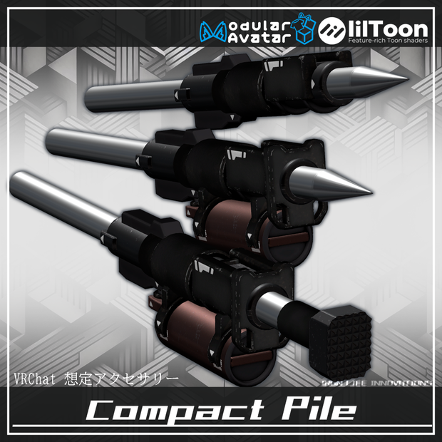 (VRChat想定３Dモデル) Compact Pile MA対応