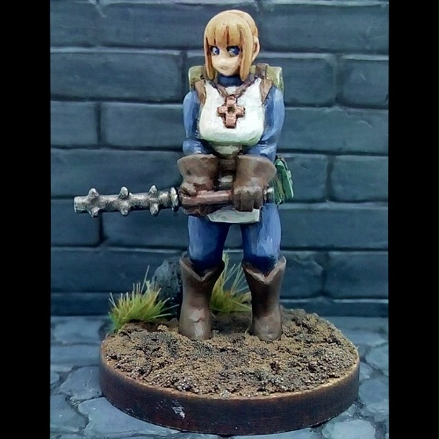 ミニチュア フィギュア HUMAN CLERIC LUCILLE 未塗装品