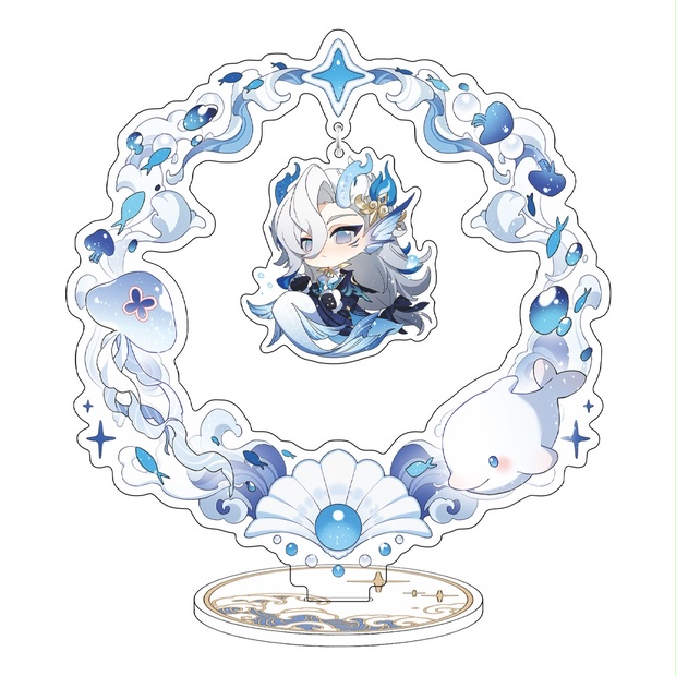 原神 ヌヴィレット ポスター】原神 POPUP 2025 ホログラムチケット