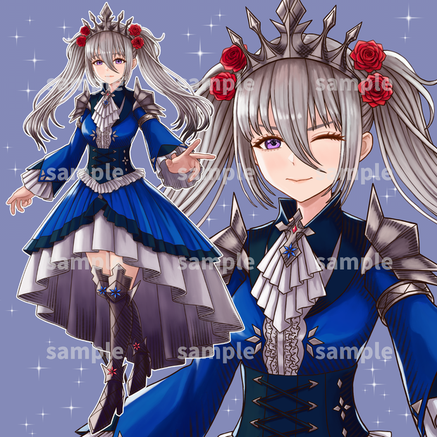 【立ち絵素材】ファンタジー衣装の女の子