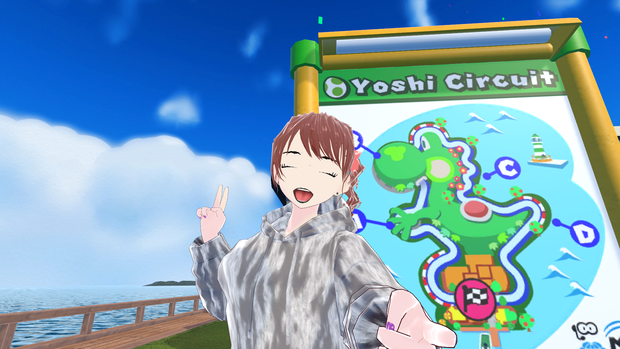 Quest eyelashes, eyeliner, and eyebrows for Vroid