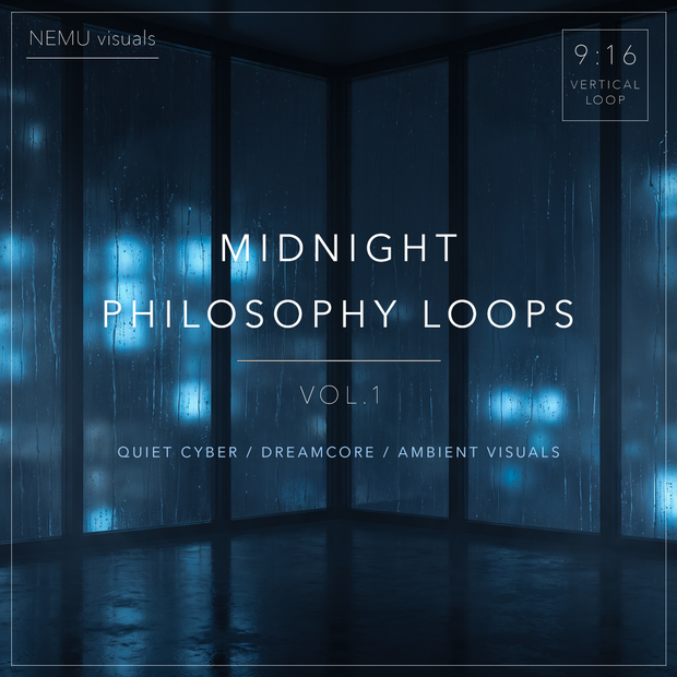 【縦動画素材】深夜考察・哲学動画用 静かな背景ループ集 Vol.1 Midnight Philosophy Loops Vol.1