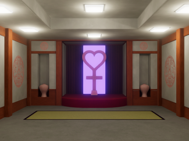 【3D 背景】カルト宗教の礼拝堂【Unity UniversalRP用】