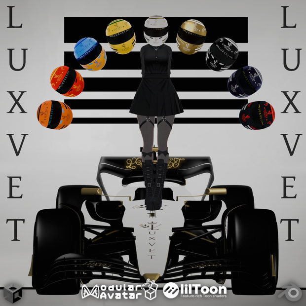 【LUXVET RACING HELMET COLLECTION 【 LUXVET レーシングヘルメットコレクション 【MA対応 Liltoon対応 カスタマイズ可能】