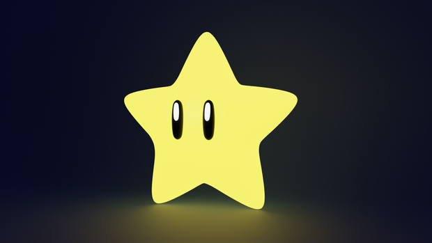 スーパースター/3Dモデル/blenderデータ