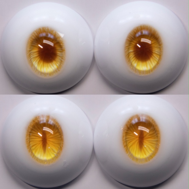 【YIYI】「ジュース」「オレンジ」ドールアイ 14mm/16mm/18mm/22mm/24mm レジンアイ　MDD