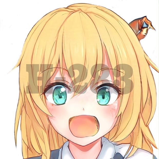 【商用利用可能】AIアニメガール『黄』（下書き以外は透過済み5セット）