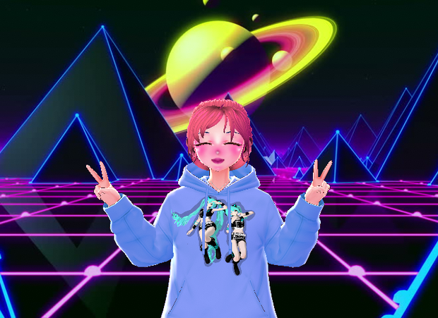 vroid hoodie hatsune miku
