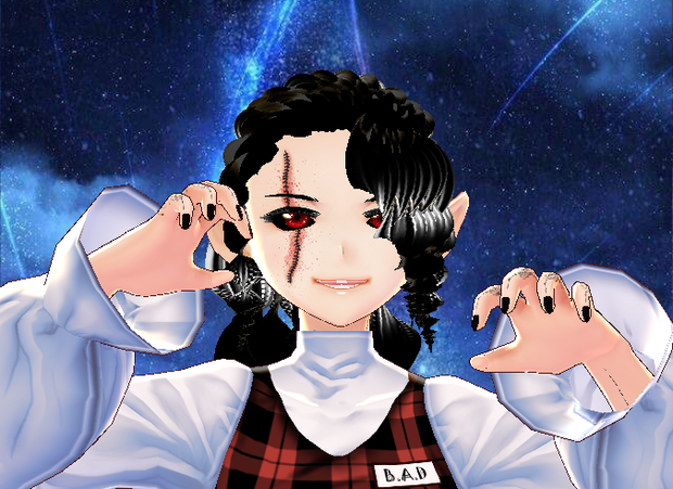 VRoid red eyes