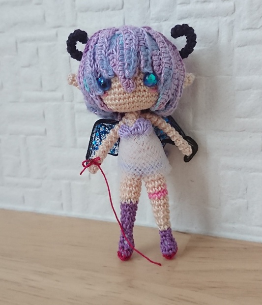 オリジナルあみぐるみ＊赤い糸のデビルちゃん - amigurumi-wachi