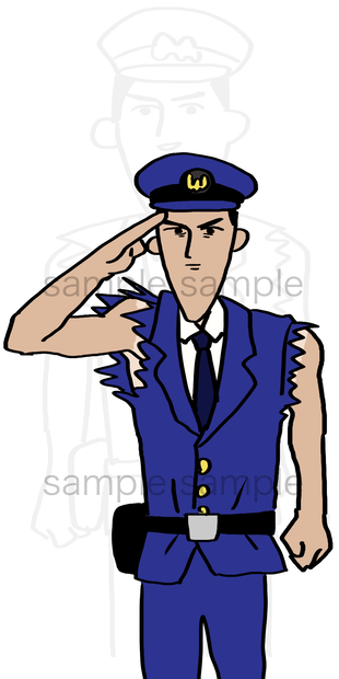 警察官立ち絵素材　警察官太郎(仮)