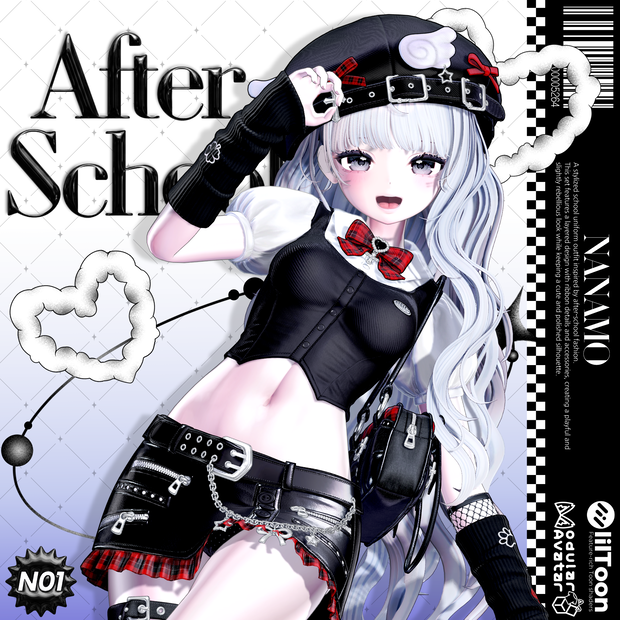 【Fyuett他15体対応】⟡ After School ⟡ 衣装セット