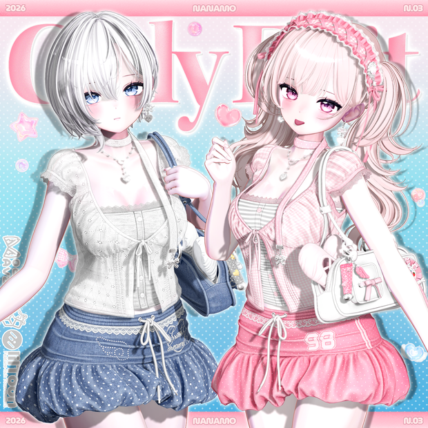 [18アバター対応] Girly Edit | Balletcore Casual Outfit 🎀