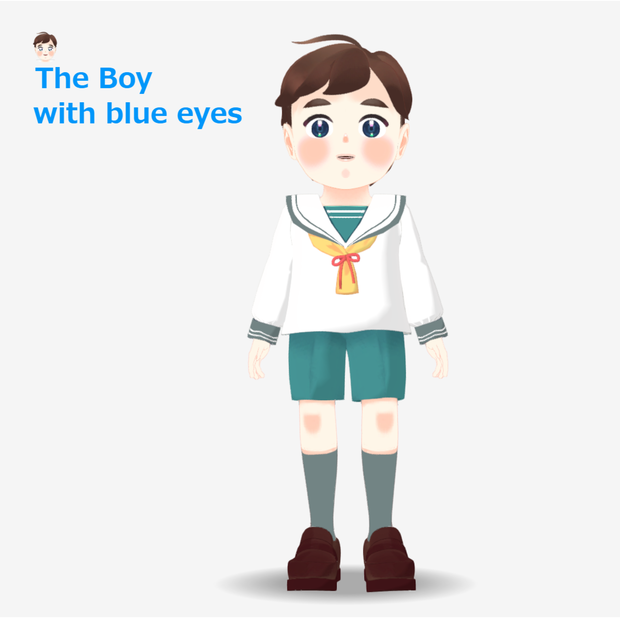 VRMモデル『The Boy with Blue Eyes』