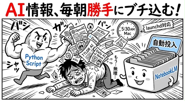 AIニュースを毎朝自動でNotebookLMに送り込むPythonスクリプト【Mac/launchd対応】