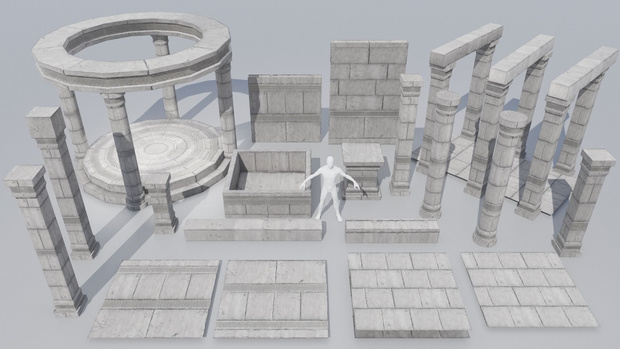 Ancient Modular Temple 古代モジュール式神殿