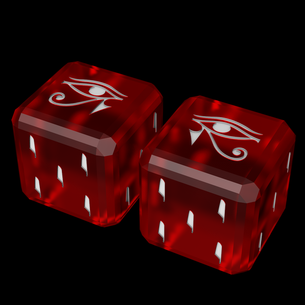 Egyptian Dice Horus & Ra (3D stl printable)