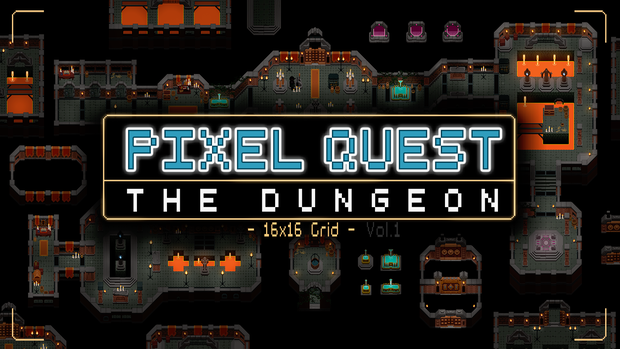 「2Dピクセルクエスト Vol.1 - ダンジョン」 / 2D Pixel Quest Vol.1-The Dungeon