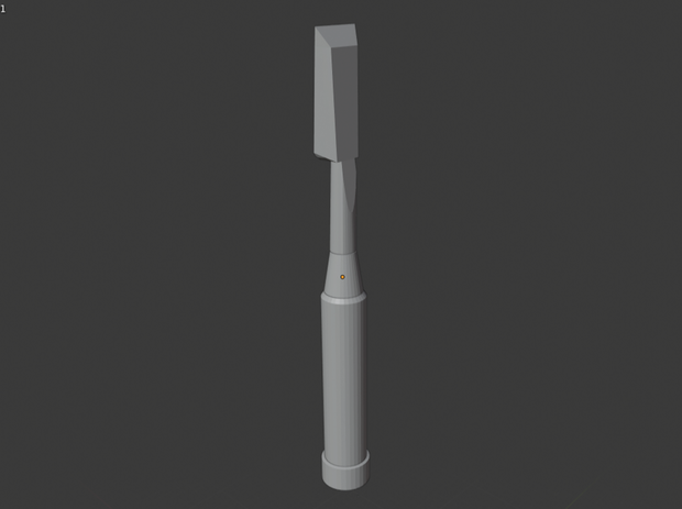 1/1 鑿（ノミ）3Dプリンター用stlデータ