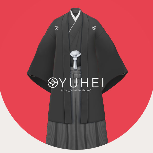 【VRoid】男性和装セット|Men's kimono set【VRoid β & stable ver.】