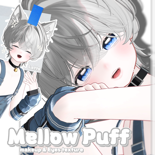 ✦【 Latte 対応 】Mellow Puff Makeup & Eyes texture & Blendshape ✦