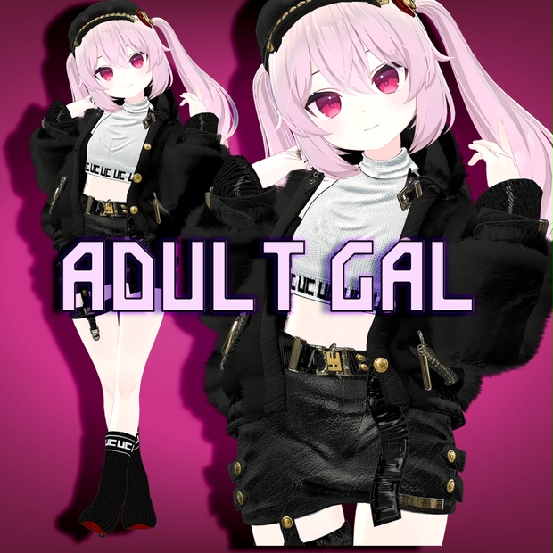 ♡ADULT GAL for カリン♡（ファー＆レザージャケットセット）