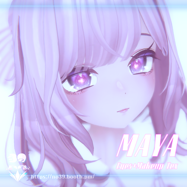 【MAYA専用】Love Rose eyes+Makeup+Tongue Tex[HD-PSD] ♥      