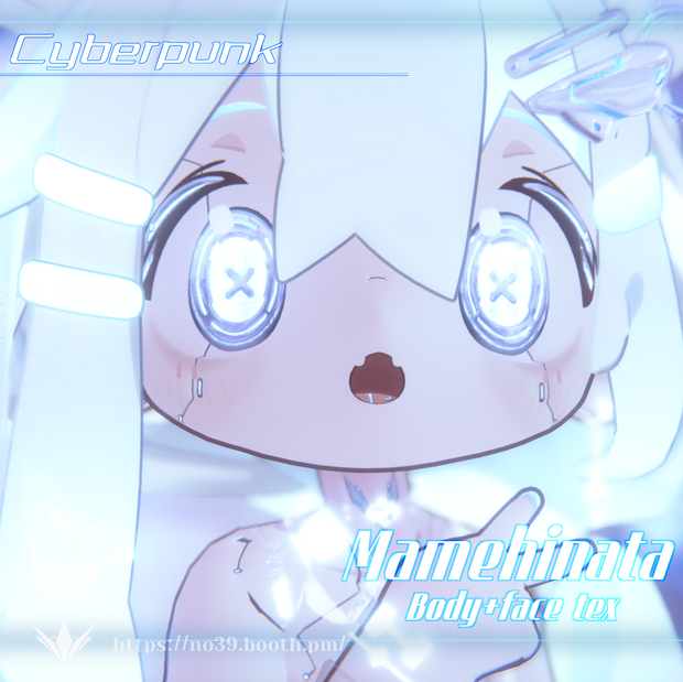 【まめひなた (mamehinata)専用】Cyberpunk Body+Face Tex[HD-PSD]♥