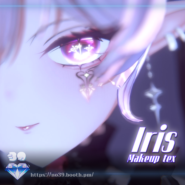 【 イリス(Iris) 専用 】Little Devil Makeup+Body/Face Tattoo texture+Material[HD-PSD]