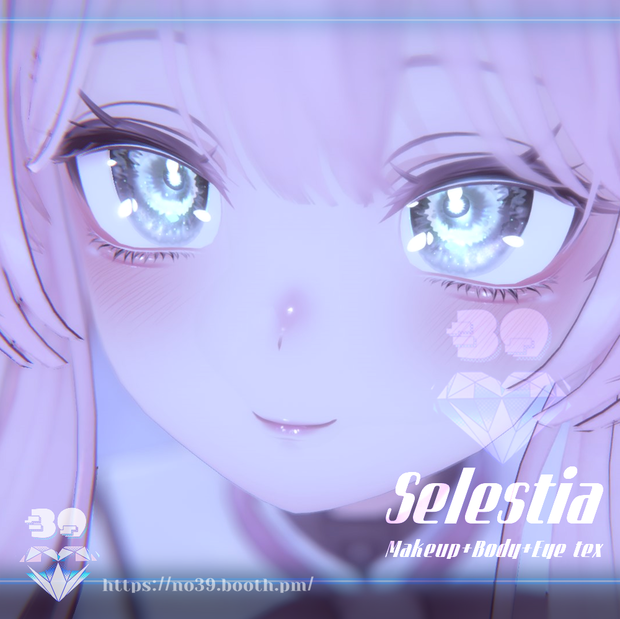 【セレスティア(Selestia)専用】Eyes+Makeup+Body Tex-Starry Lake-[HD-PSD]