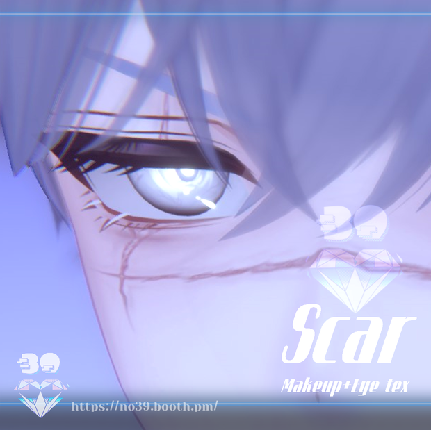 【狛乃(Komano)専用 】Scar Makeup+Eye+DIY texture