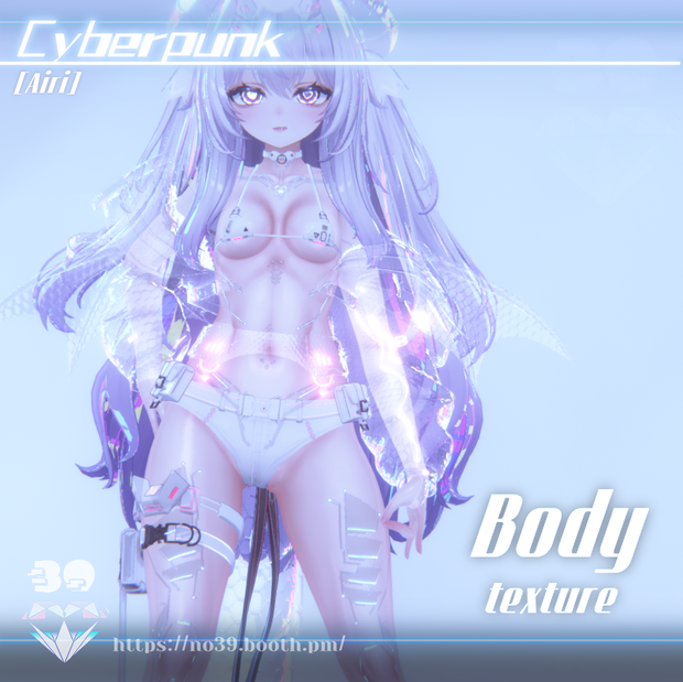 【7アバター対応】Cyberpunk-Body Tex+Material♥