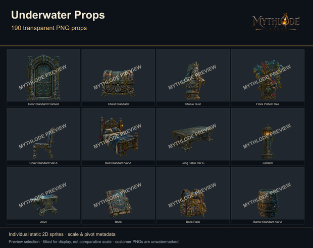 MYTHLODE Underwater Prop Pack