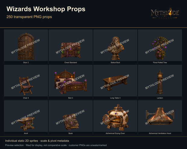 MYTHLODE Wizards Workshop Prop Pack