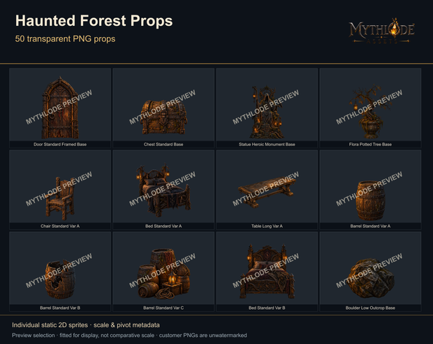 MYTHLODE Haunted Forest Prop Pack