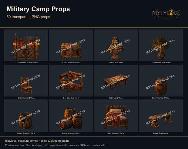 MYTHLODE Military Camp Prop Pack