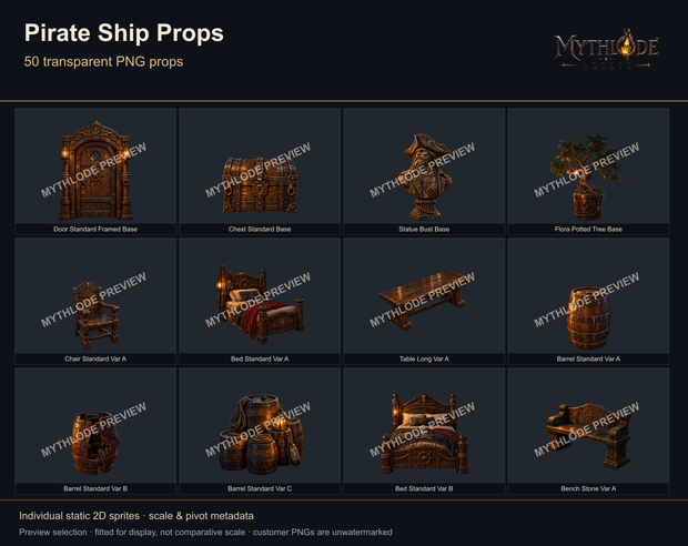 MYTHLODE Pirate Ship Prop Pack