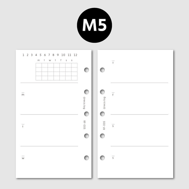【M5】Weekly refill with habit tracker