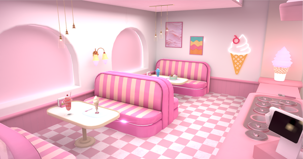 [Warudo] Icecream Shop (With Katzzing)
