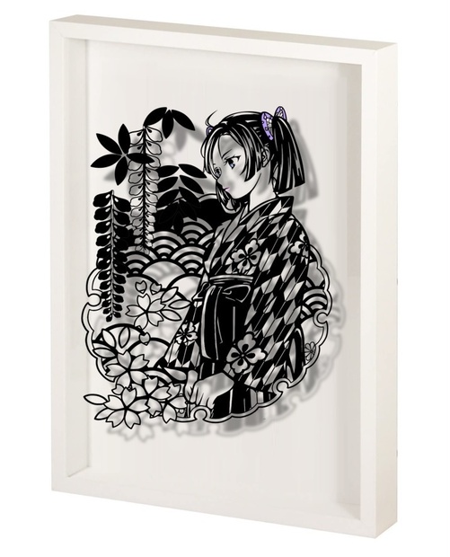 切り絵 大正女学生神崎アオイ 和装屋 Booth