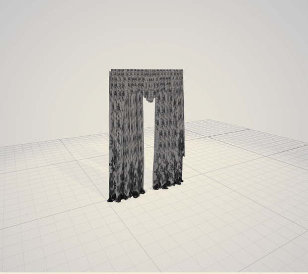 3d   カーテン