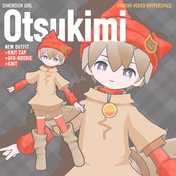VRChatアバターOTSUKIMI用／冬服セット⛄POWER ANIMAL 2025AW