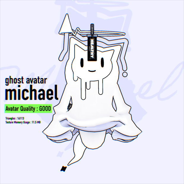 👻Ghost Avatar /Michael（まいける）⚡ VRChat