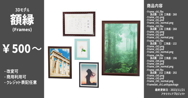 額縁 / Frames