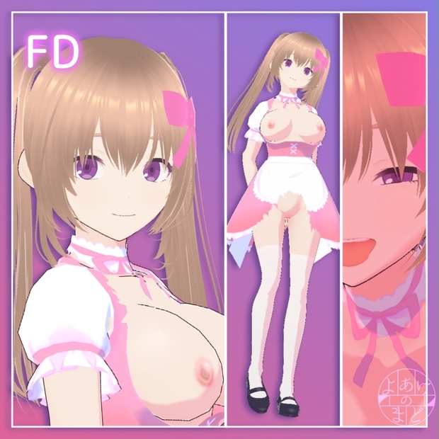 オリジナル3Dモデル「FD」【VRoid / VRM形式】