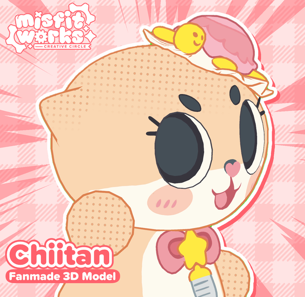 [VRM/VSFAVATAR] ちぃたん☆ Fanmade 3D Model (Misfitworks Ver.)