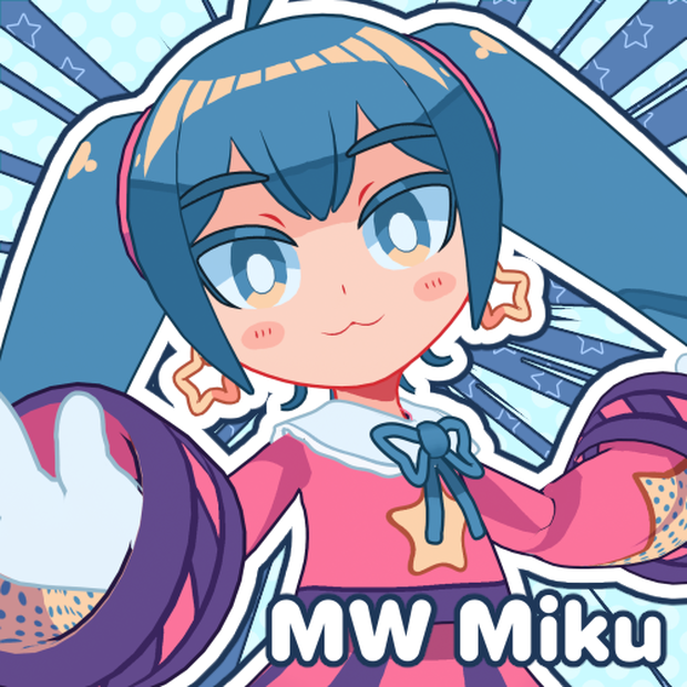 [無料/Free] MW Miku 3D Model [VRCHAT/VRM/VSF]