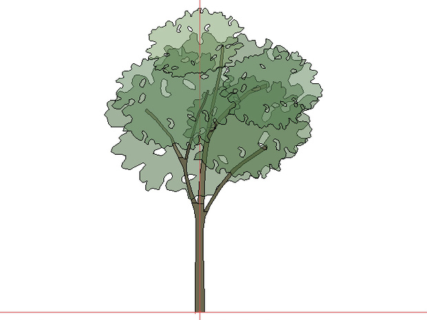 3D モデルデータ　tree01