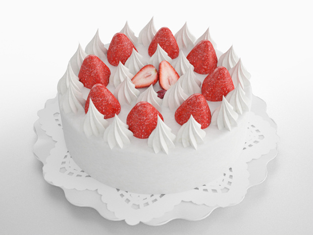 3D モデルデータ　shortcake02